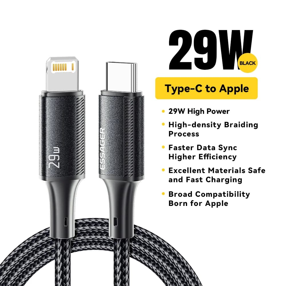 Câble de données et charge rapide USB-C vers Lightning 29W