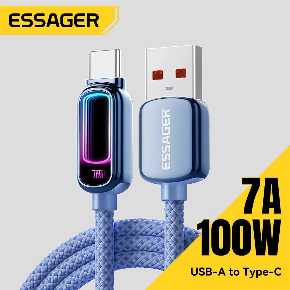 Câble USB-C charge rapide PD 100W 7A