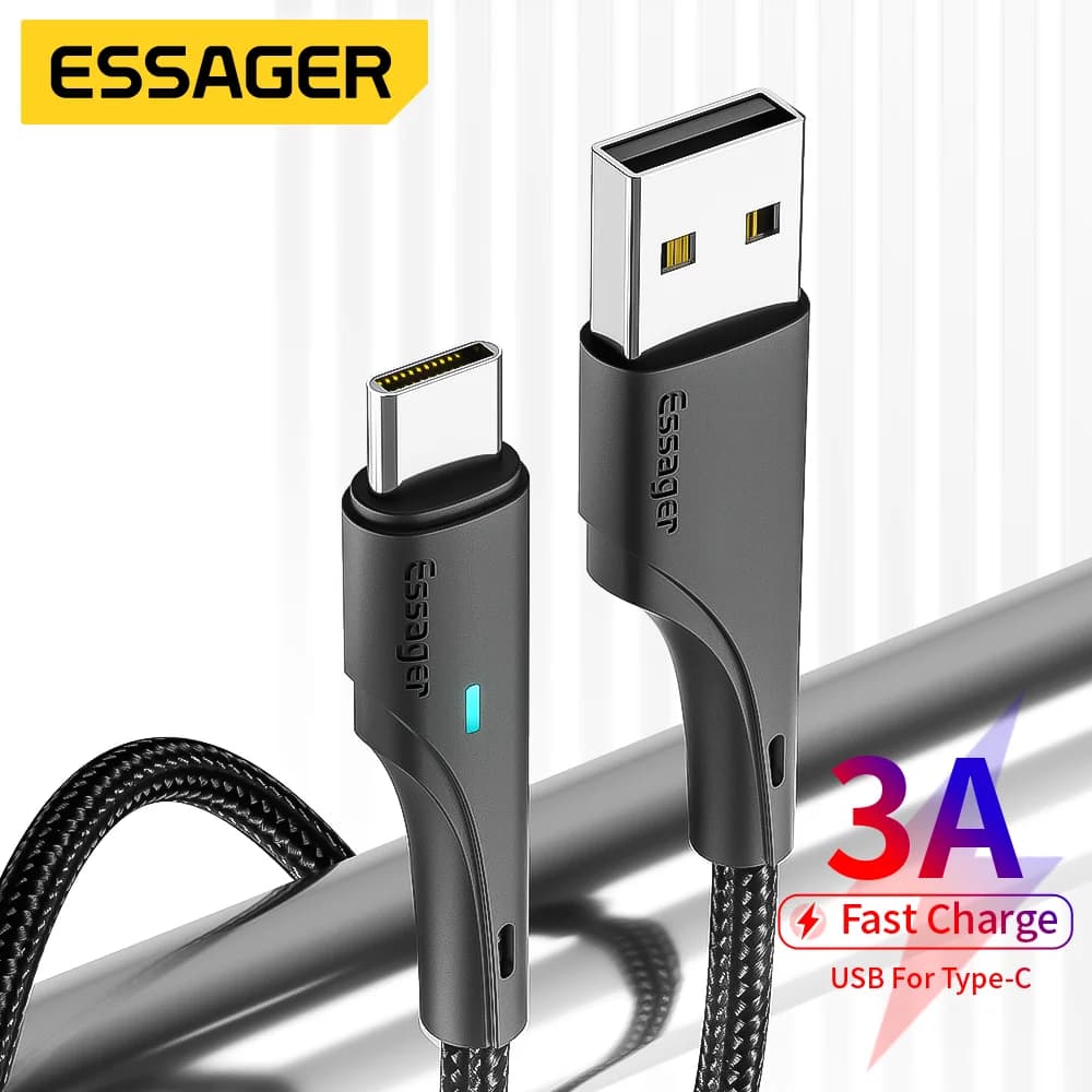 Câble de charge rapide USB-A vers USB-C 3A