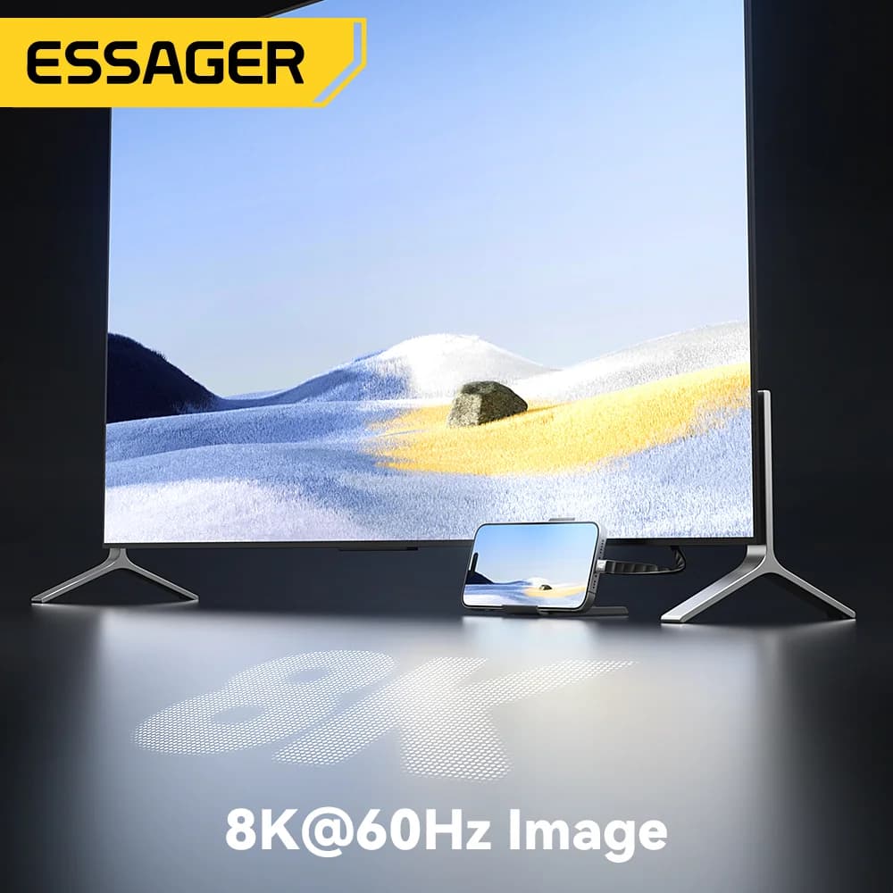 Câble USB 4.0 Type-C avec transfert de données 40Gbps et vidéo 8K