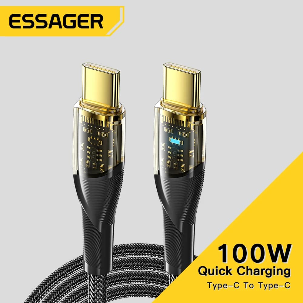 Câble USB-C vers USB-C PD Charge Rapide 100W
