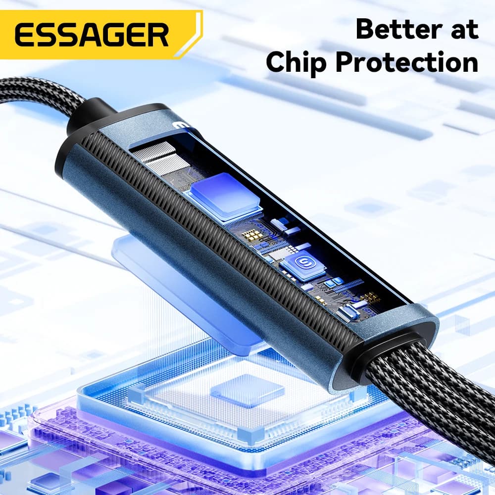 Câble de charge USB-C vers Lightning 3-en-1 100W