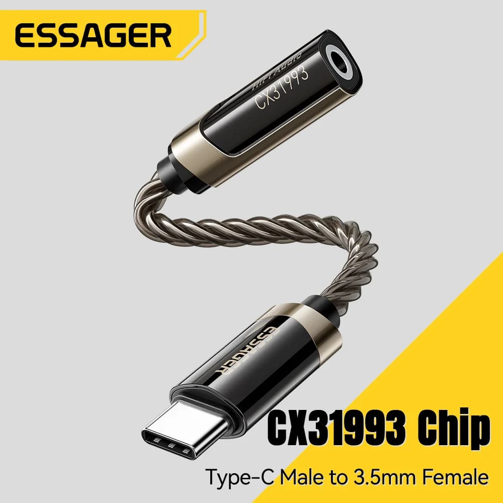 Adaptateur audio HiFi USB-C vers casque 3.5mm
