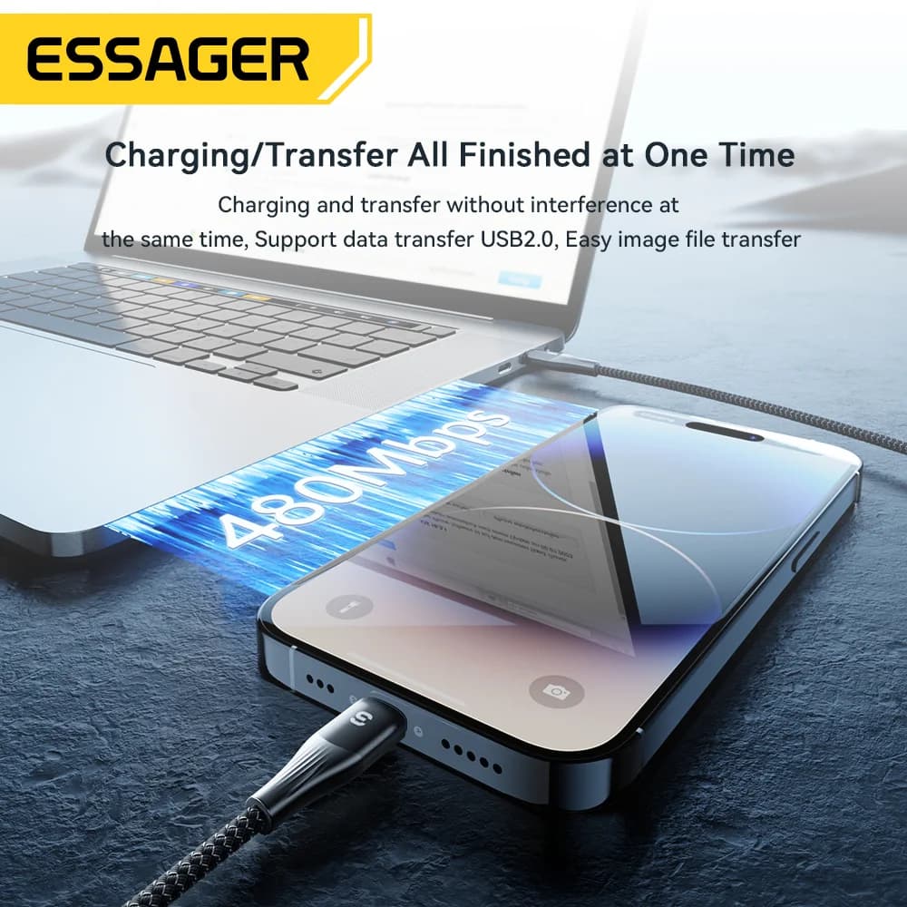 Câble de charge rapide PD USB-C vers Lightning