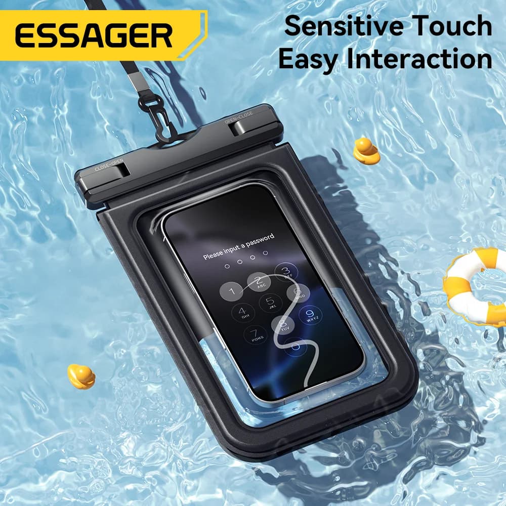 Pochette étanche pour téléphone IPX8 à double poche