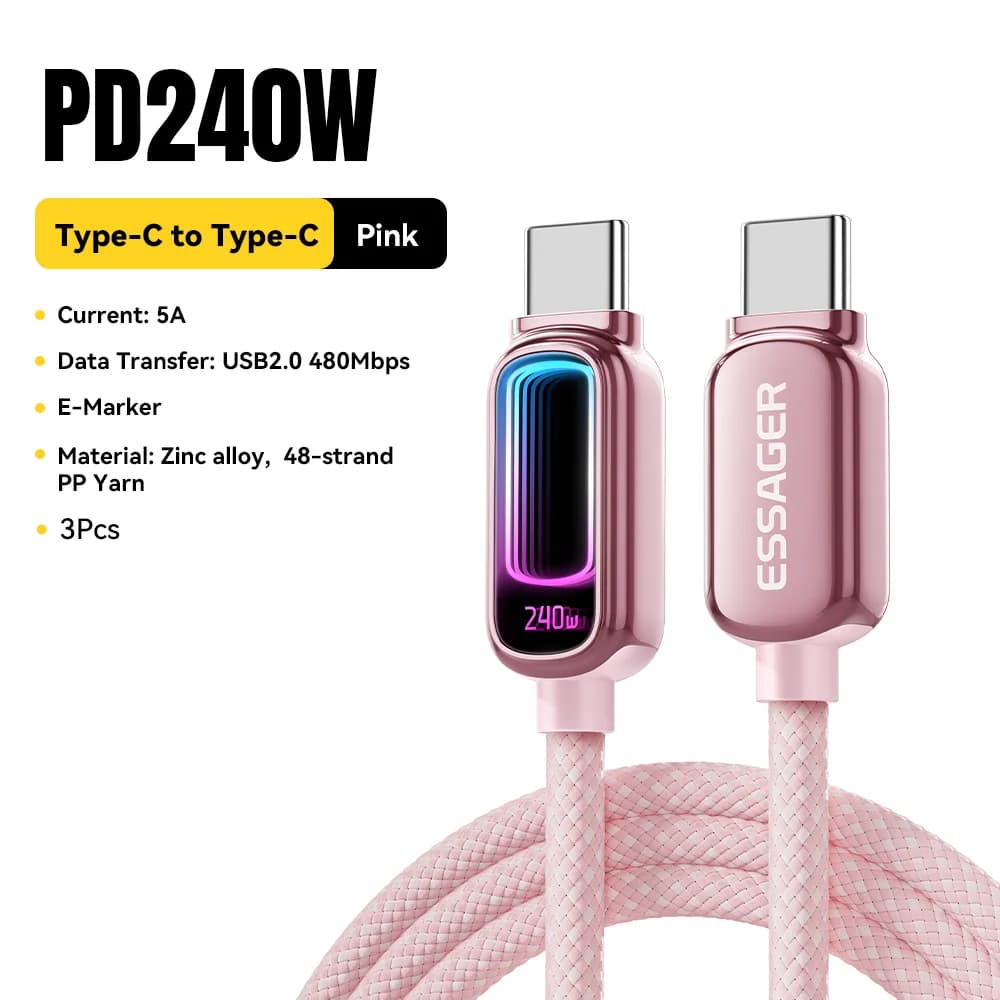 Câble USB-C vers USB-C PD 3.1 E-Marker 240W