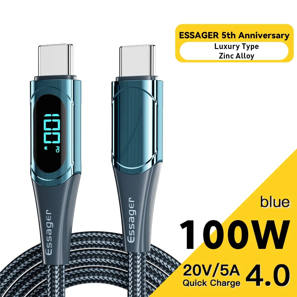Câble USB-C vers USB-C 100W, 2M