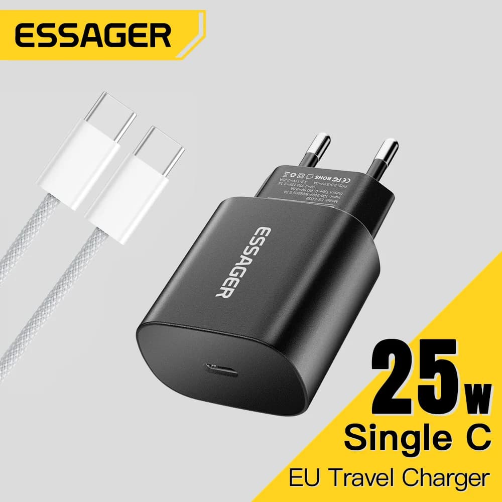 Chargeur rapide USB-C PD 25W