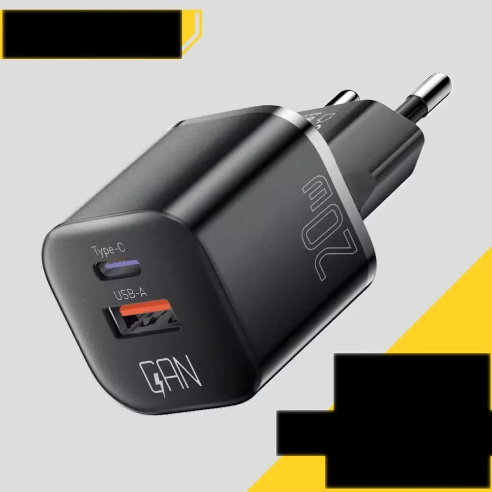 Chargeur mural GaN USB-C PD 20W