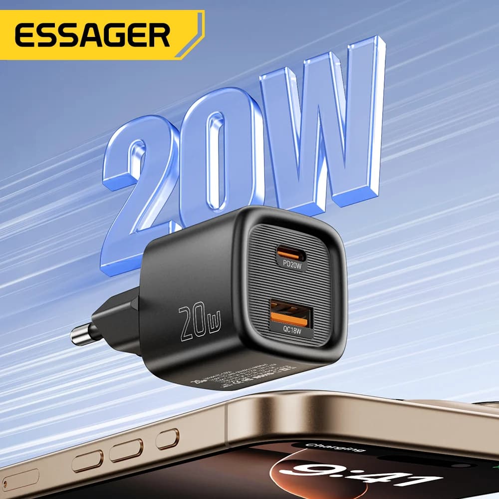Chargeur rapide USB-C PD 20W