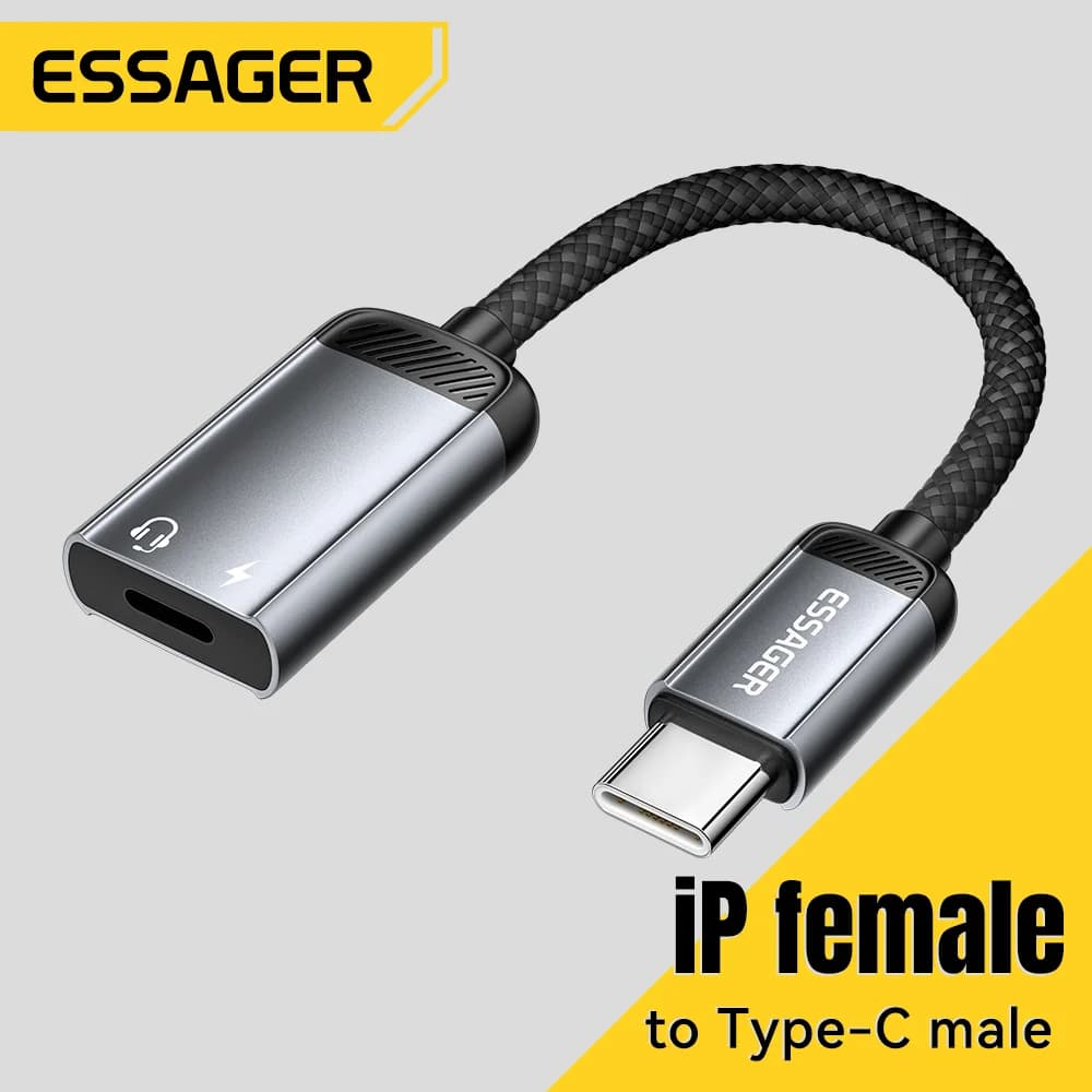 Adaptateur Audio OTG USB-C Femelle vers Lightning Mâle
