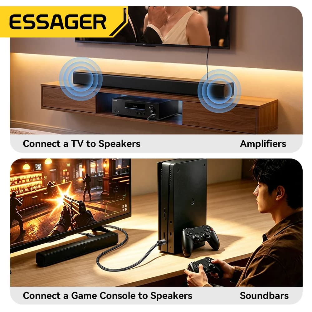 Câble audio numérique optique Toslink SPDIF