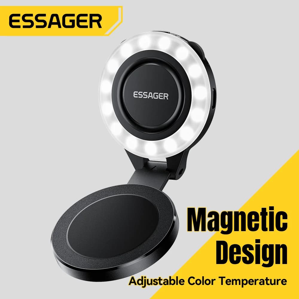 Mini lampe d'appoint magnétique pour smartphone, 3 modes