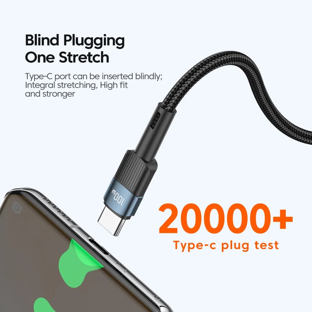 Câble de charge rapide USB-C vers USB-C 100W, 3m