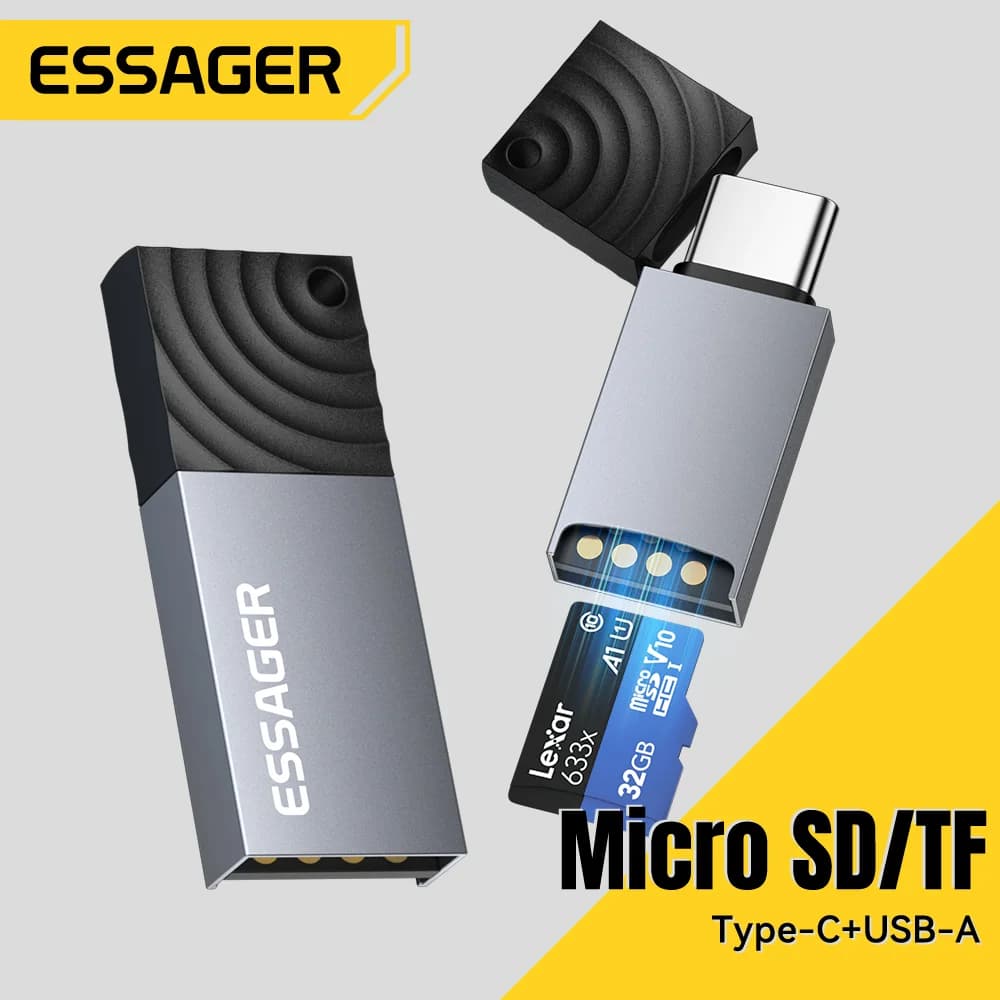 Lecteur de cartes 2-en-1 USB-C et USB 2.0