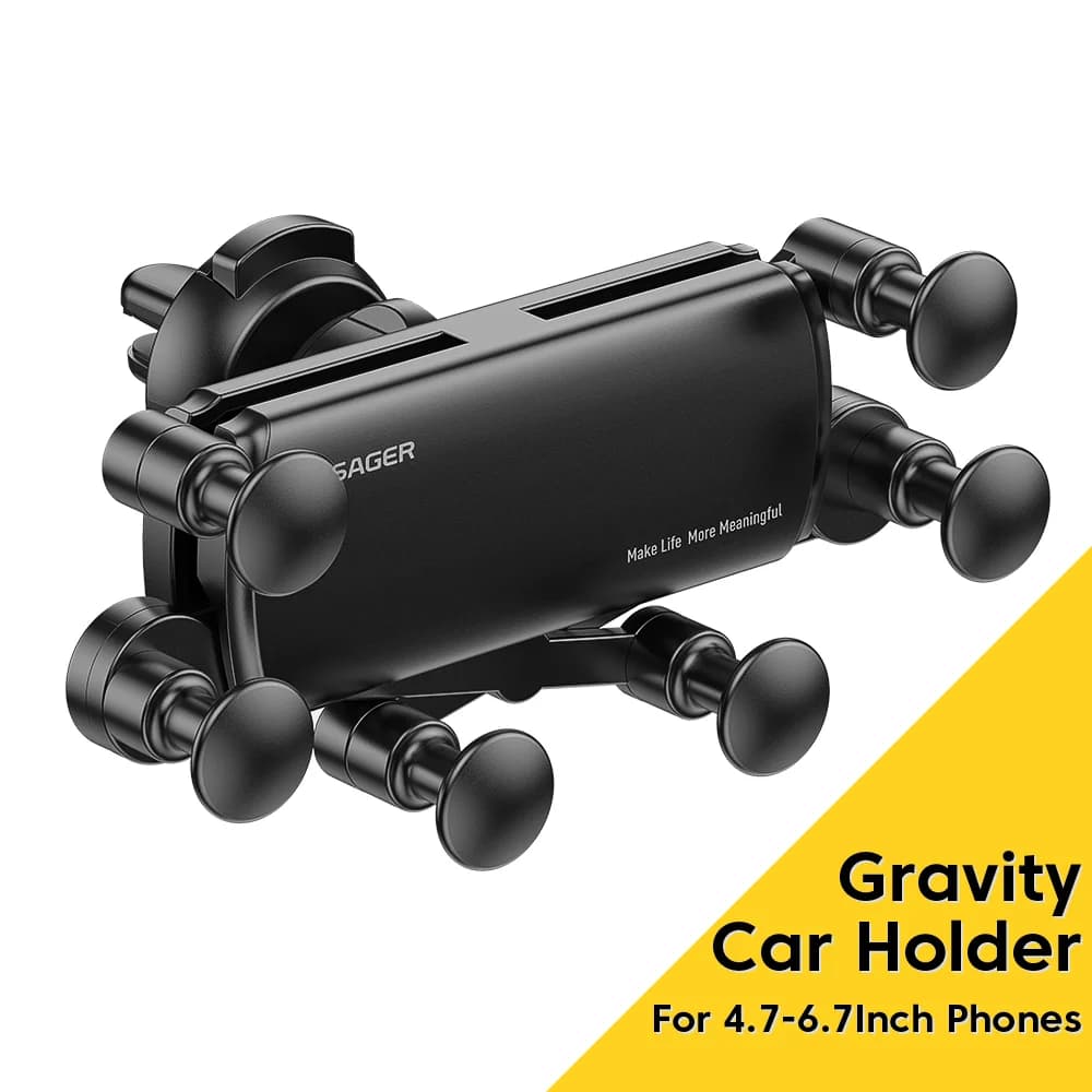 Support téléphone voiture à gravité pour aérateur